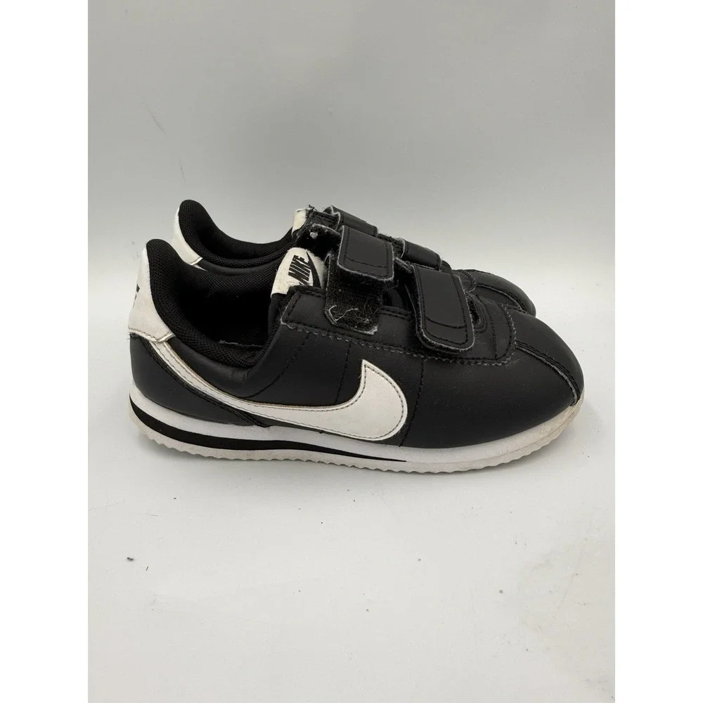 NIKE CORTEZ BASIC SL (PSV) 904767-001 BLACK/WHITE KIDS SNEAKER Sz 13C
